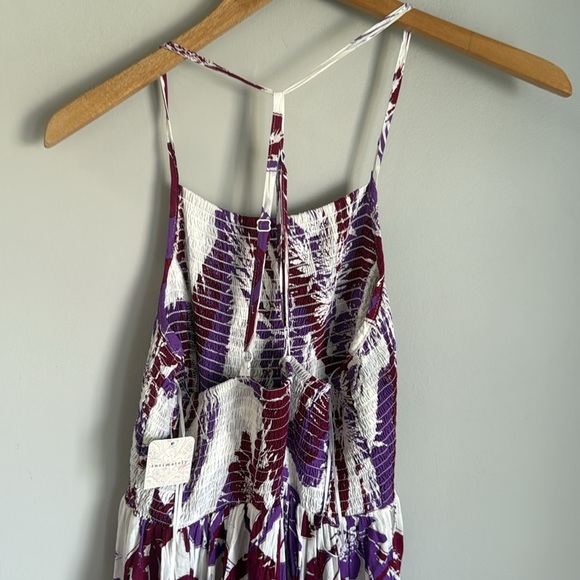 NEW Free People Heat Wave Tropical Printed Maxi Slip Dress Small - Picture 7 of 12